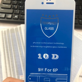 Cường lực 10D full màn iphone 6plus/6s Plus