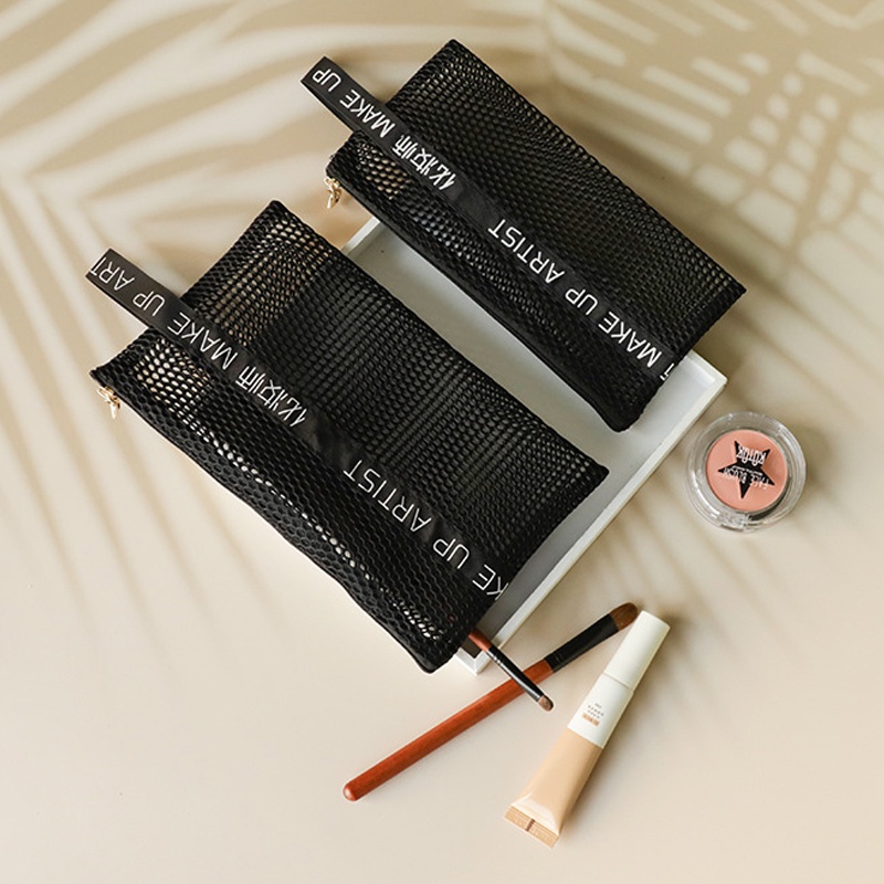 Túi đựng cọ trang điểm SUAKE màu đen nhỏ gọn thời trang dùng khi đi du lịch