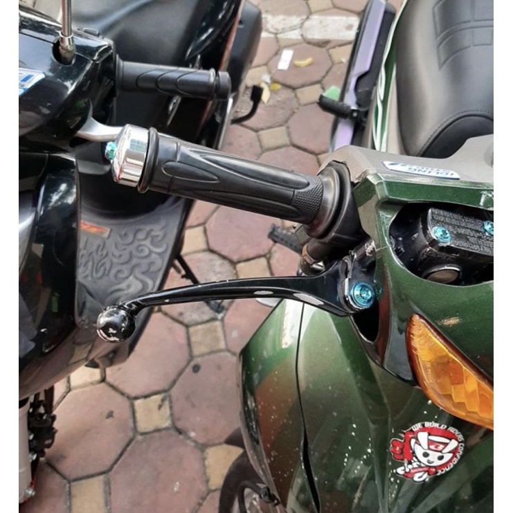 Tay nắm trái +Tay ga SH Mode,Air Blade màu nâu màu đen chính hãng Honda