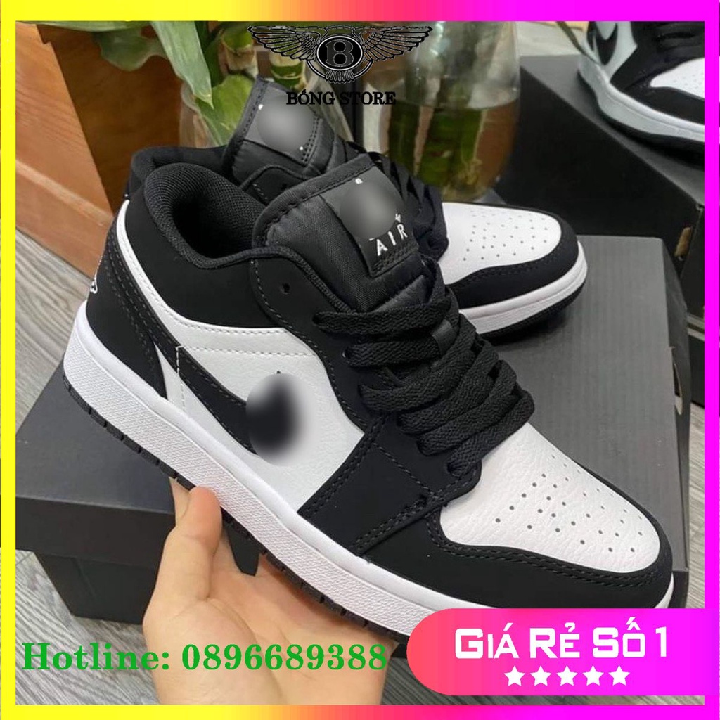 Giày Sneaker JD panda nỉ  rep1.1, giày jd đen trắng nam/nữ