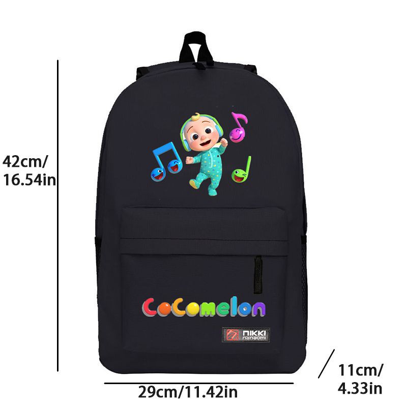 Cocomelon School Backpack Printing ChildrenTeenage Girls Daily Laptop Backpacks