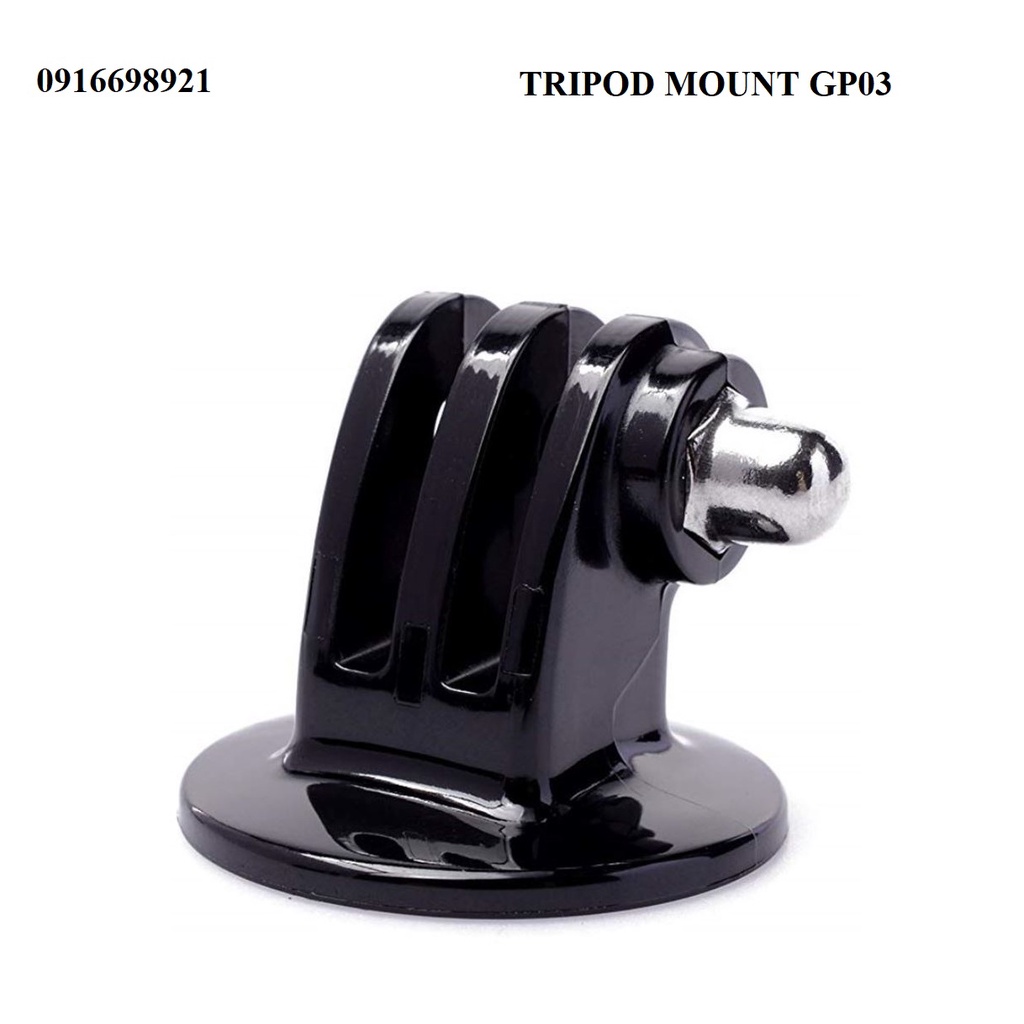 Mount (Đầu chuyển) TRIPOD GP03 cho Gopro, Sjcam, Yi, Mount gắn tay cầm của camera