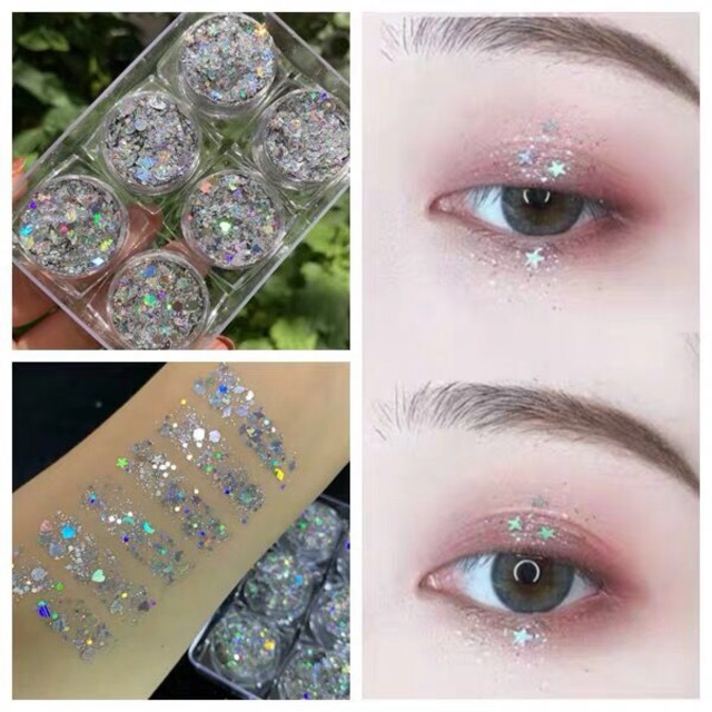 Sẵn gell sét 6 hũ nhũ kira kira kim tuyến | BigBuy360 - bigbuy360.vn