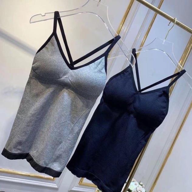 [Giá sỉ] Áo Bra Dáng Dài Dây Lưng Chéo (V89)