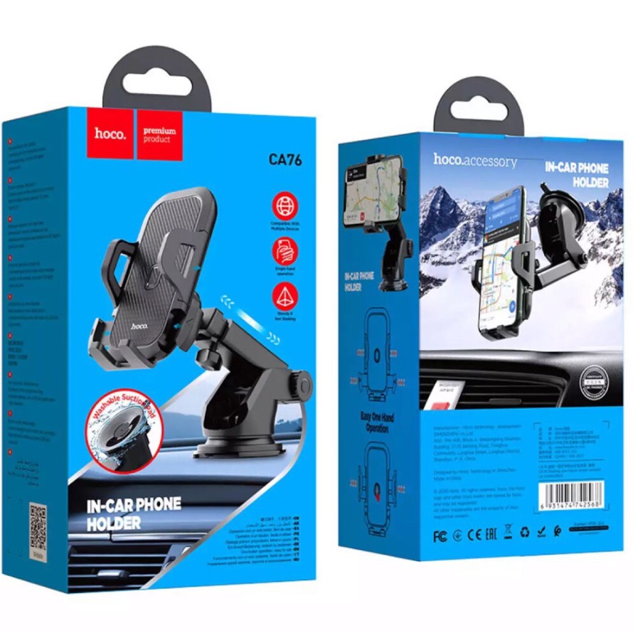 Giá đỡ điện thoại oto xe hơi cao cấp hoco cb76 - kẹp điện thoại oto cao cấp | BigBuy360 - bigbuy360.vn