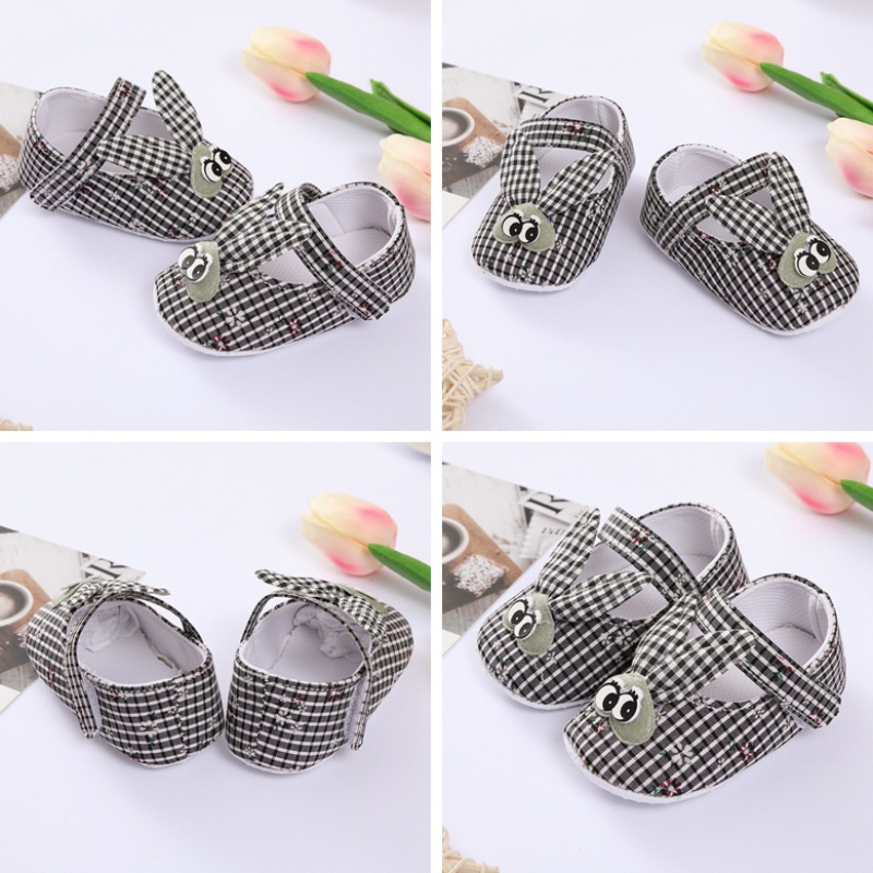 Đôi Dép Bông Tai Thỏ Chống Trượt Cho Bé Gái Sơ Sinh 0-18 Tháng Tuổi