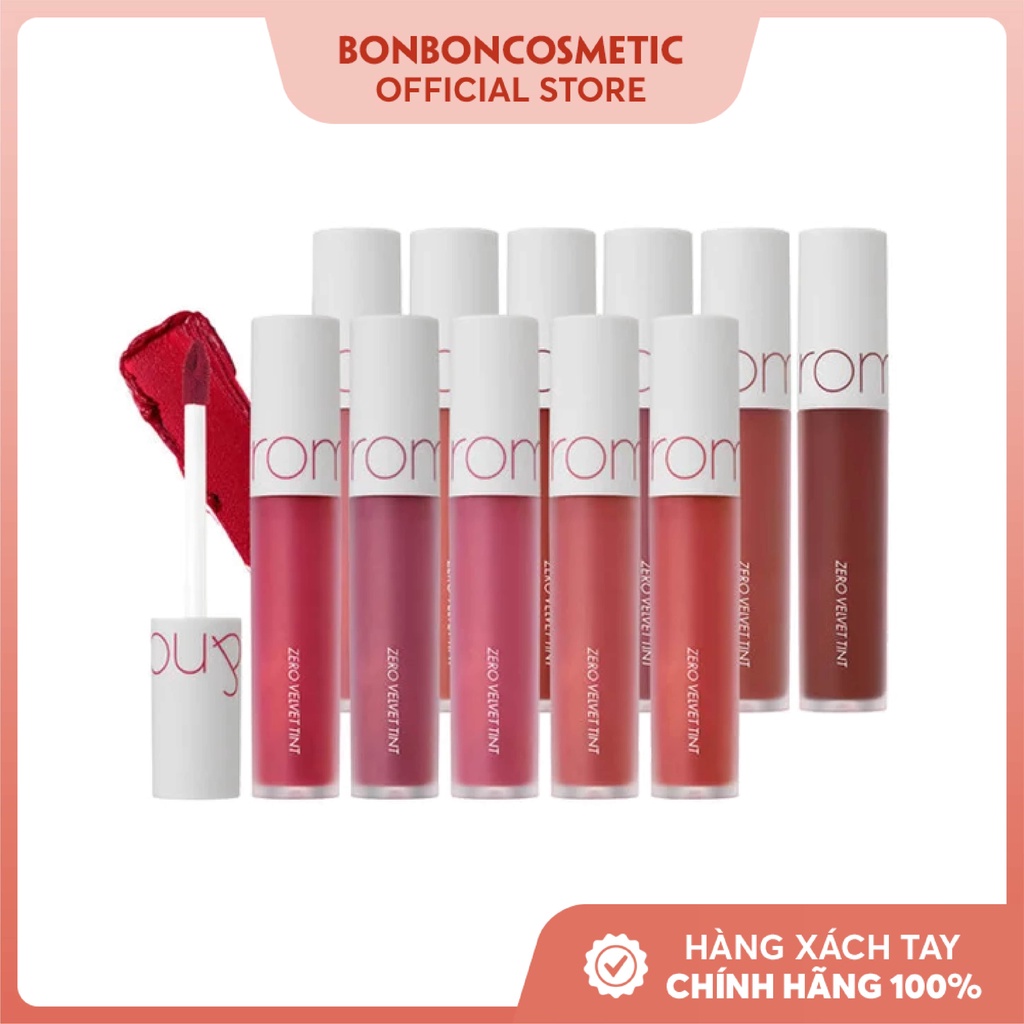 Son Kem Lì Mềm Mịn Lâu Trôi Romand Zero Velvet Tint Chính Hãng [Đủ Bill] - BONBONCOSMETIC