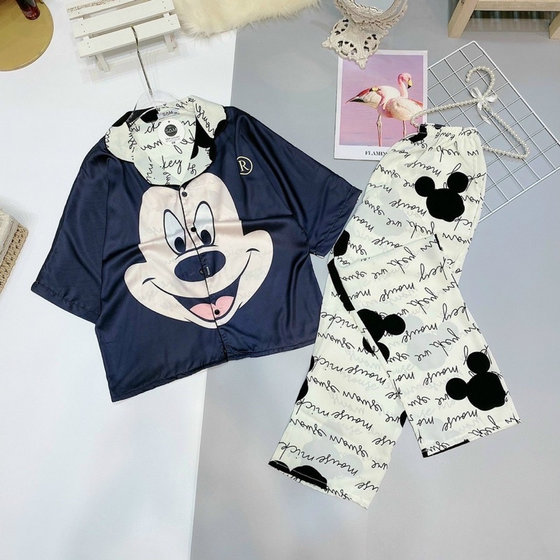 Đồ bộ Pijama lụa LATIN mẫu chuẩn tay ngắn siêu xinh 💕 | BigBuy360 - bigbuy360.vn