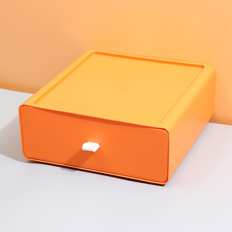 Hộp Đựng Đồ Dạng Ngăn Kéo Màu Sắc Tương Phản Để Bàn Tiện Dụng