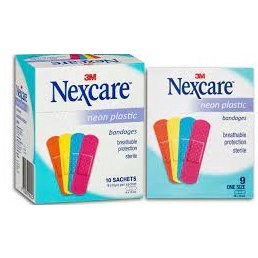 ( Mua 4 tặng 1) Băng keo y tế cá nhân màu Neon 3M-Nexcare