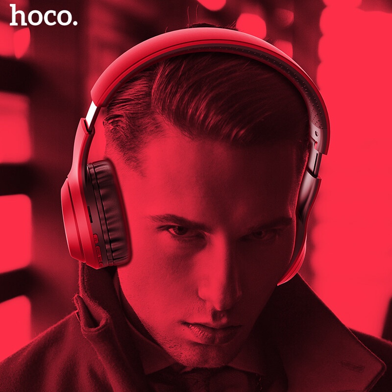 Tai nghe chụp tai HOCO W30 kết nối bluetooth 5.0 chống ồn có micro hỗ trợ thẻ nhớ TF