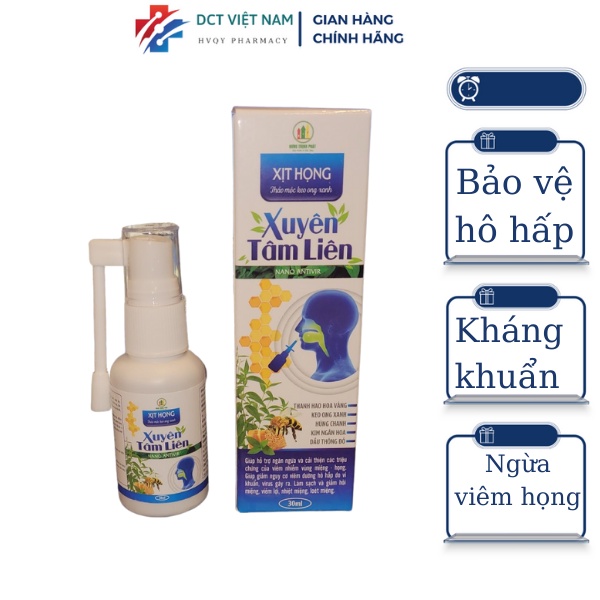 Xịt Mũi Họng Xuyên Tâm Liên Nano
