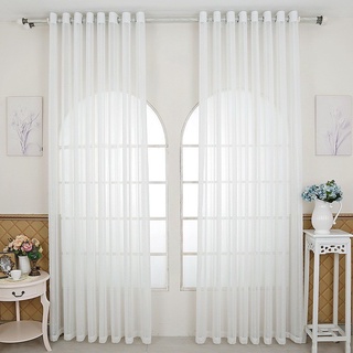 Rèm voan trắng trang trí | Rèm cửa voan trắng cho rèm 2 lớp | Nhiều mẫu mã mới giá rẻ