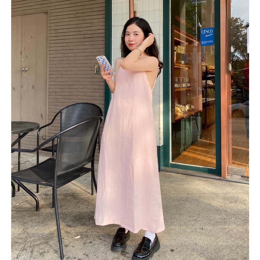 ĐẦM HAI DÂY CỘT DÂY LƯNG NHIỀU MÀU XINH XẮN - SALA DRESS