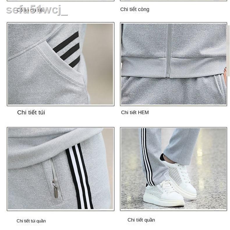 ■✸[Đảm bảo không bóng] Bộ quần áo thể thao nam mùa xuân và mùa thu chạy bộ thời trang nữ dài tay cặp đôi áo len giản dị | BigBuy360 - bigbuy360.vn