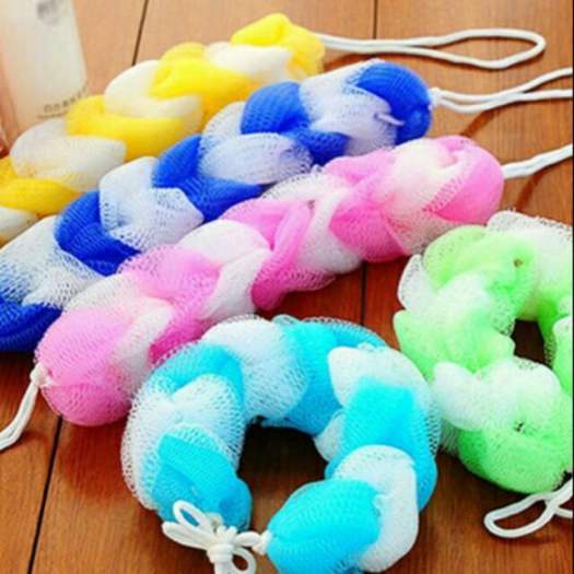 Bông tắm chà lưng vải lưới dạng dài, mềm mại, tạo bọt siêu dày siêu sạch, độ co giản kéo dài homeshopping24h