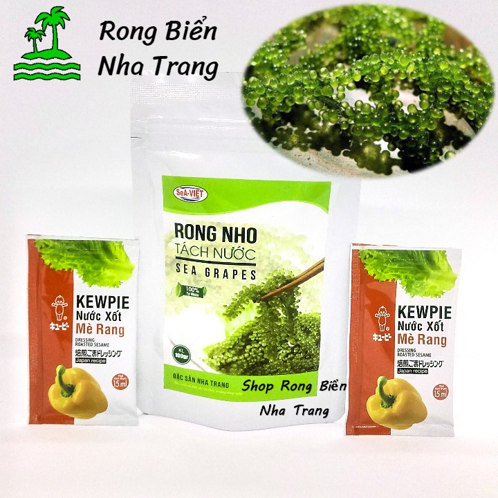 Combo 32 gói rong nho tách nước Sea Việt mỗi gói 100g