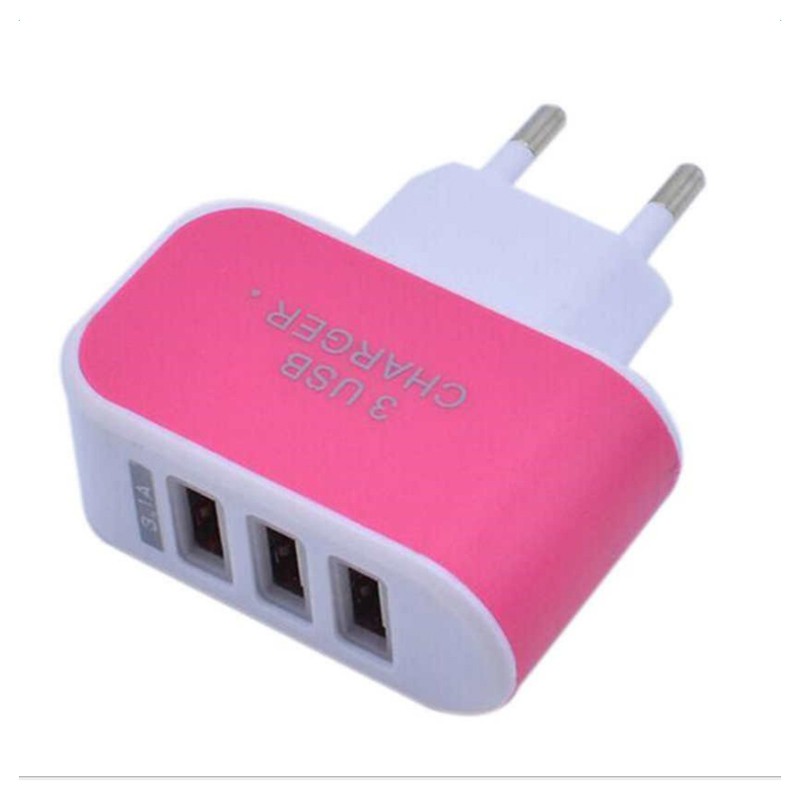 Ổ Cắm Sạc 3 Cổng Usb Cho Samsung Iphone