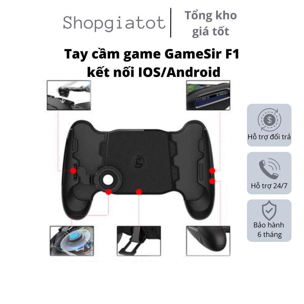 Tay cầm chơi fifa, cần điều khiển tay cầm mở rộng, cầm game GameSir F1, dễ dàng sử dụng, chơi game thoải thích