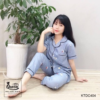 Pijama kate thái cộc dài