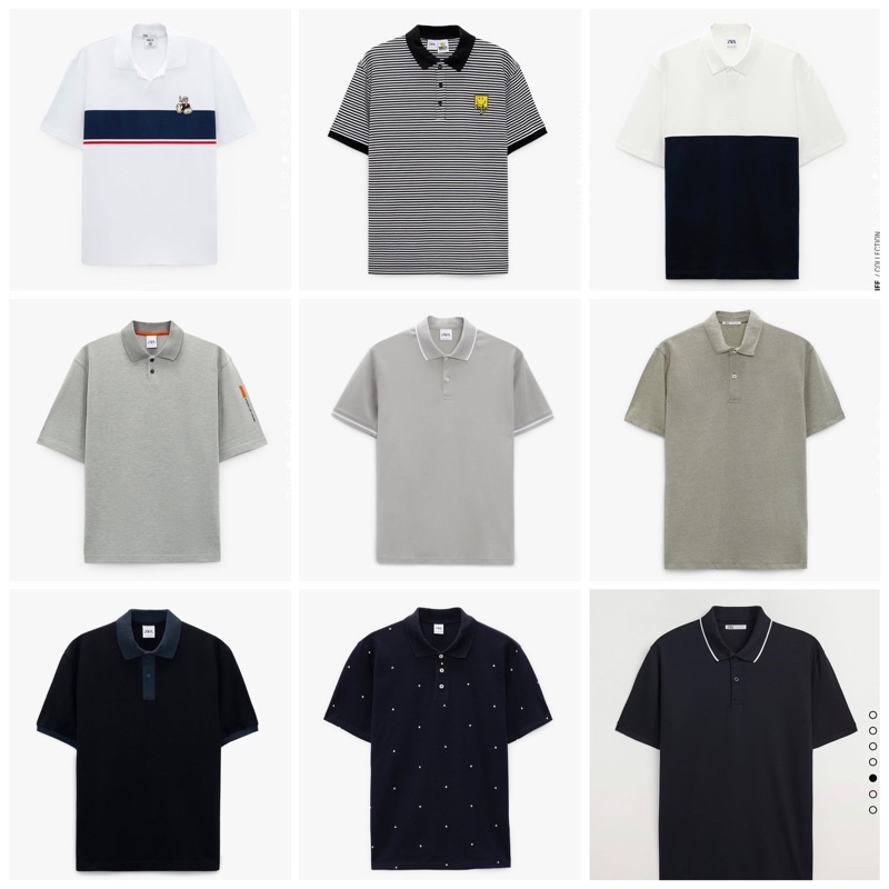 áo phông có cổ nam zara vợt sale