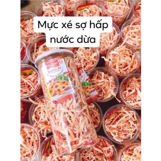 HŨ PET 300GRAM MỰC XÉ SỢI HẤP DỪA NHA TRANG