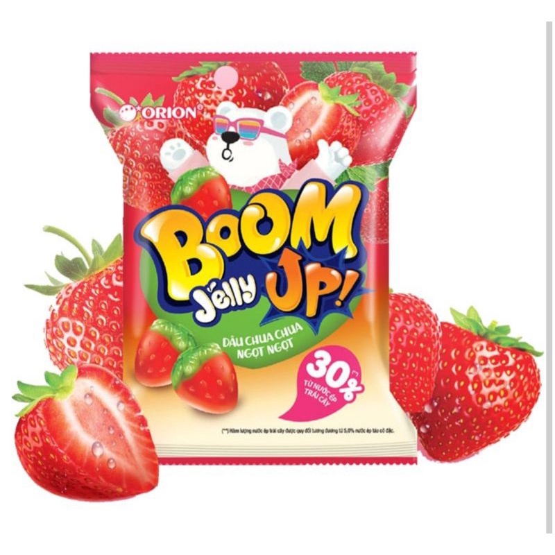 Kẹo dẻo boom vị dâu / nho / đào Orion gói 52.5g