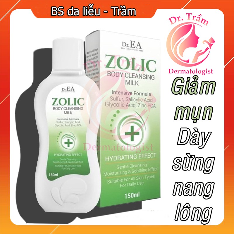 Sữa tắm sát khuẩn viêm nang lông Zolic Body Cleansing Milk