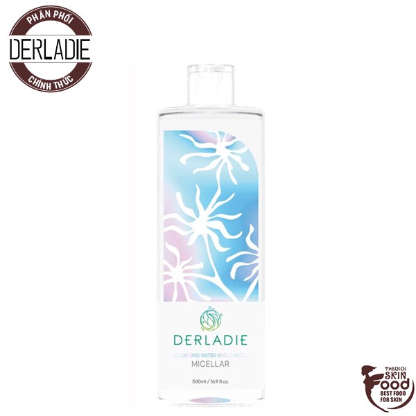 [Phiên Bản Nâng Cấp] Nước Tẩy Trang Làm Sạch Da, Dịu Nhẹ Derladie Cleansing Water Witch Hazel Micellar