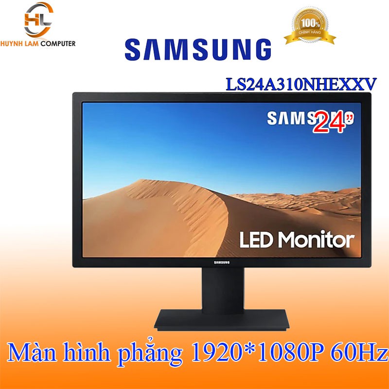 [Mã 157ELSALE hoàn 7% đơn 300K] Màn hình máy tính 24inch SamSung LS24A310NHEXXV 1920*1080P 60Hz VA 9ms - Hãng phân phối