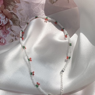 Dây Chuyền Hạt Cườm Quả Cherry