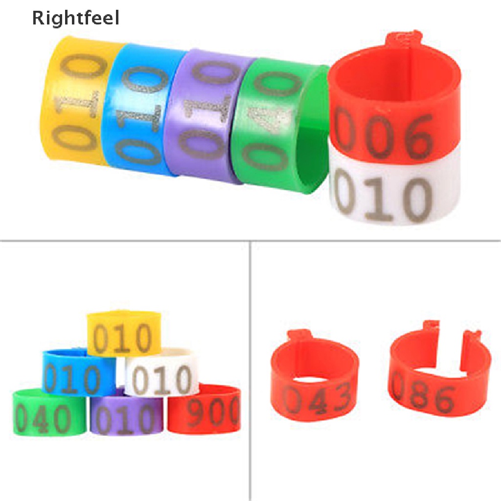 (MớI) Bộ 100 VòNg Đeo Chân Cho Gà / VịT Cỡ LớN 16mm