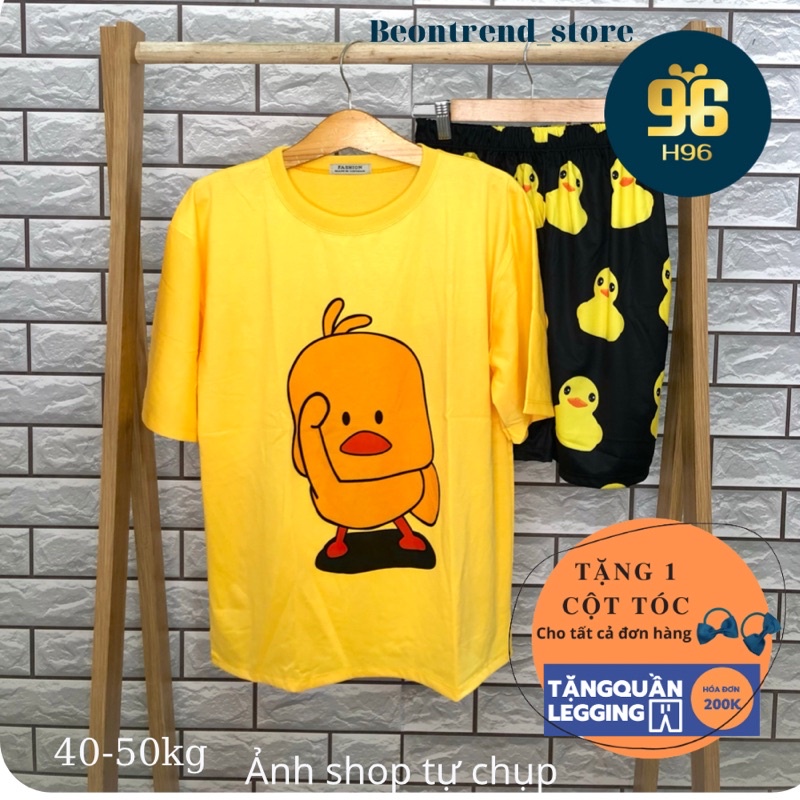 Set đồ bộ hoạt hình CHÚ VỊT  đồ bộ mặc nhà unisex nam nữ