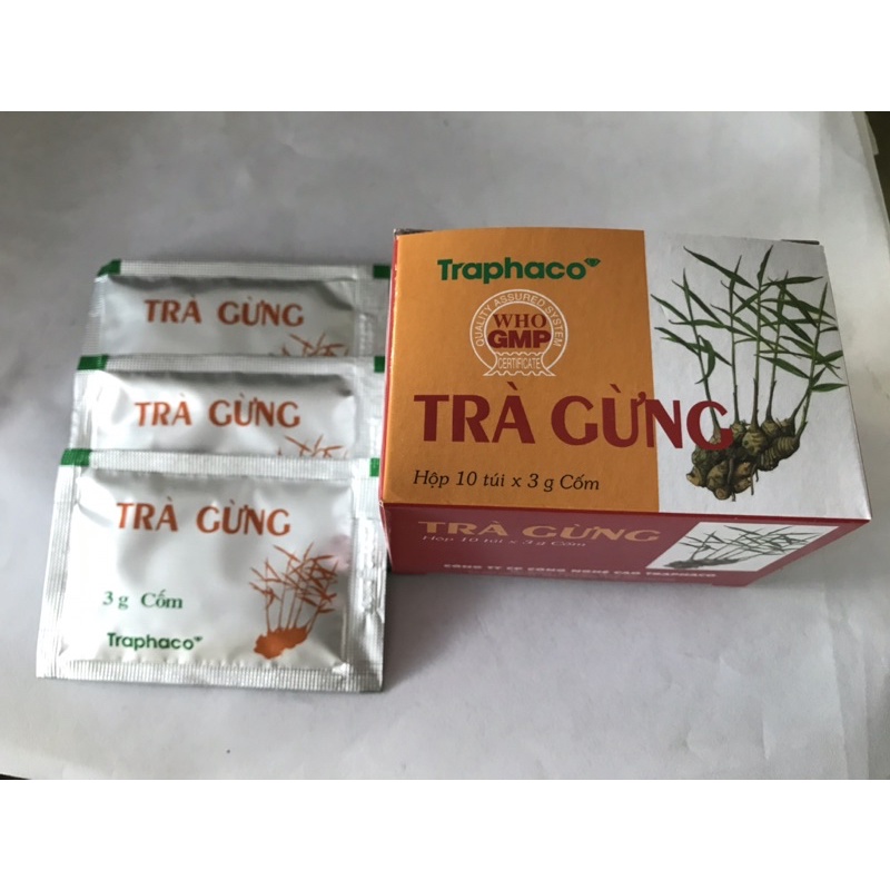 Trà gừng Traphaco - hộp 10 gói x 3g