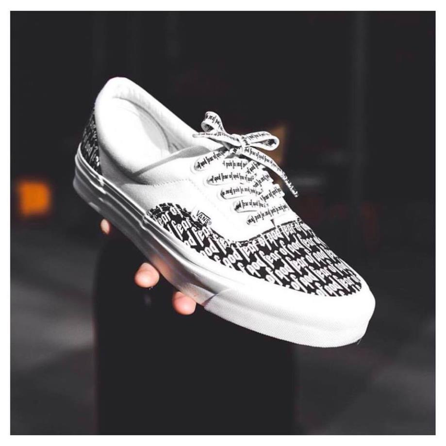 Giày Vans chữ có dây buộc , GIÀY 𝐕𝐀𝐍𝐒 FOG FEAR OF GOD nam nữ hot nhất năm 2022