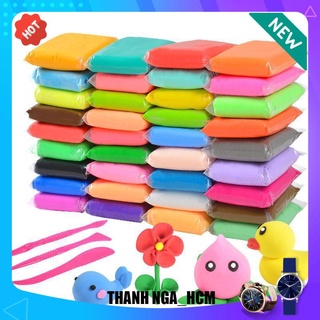 Bịch đất sét 36 màu, đất nặn siêu nhẹ , softclay, nguyên liệu làm slamp
