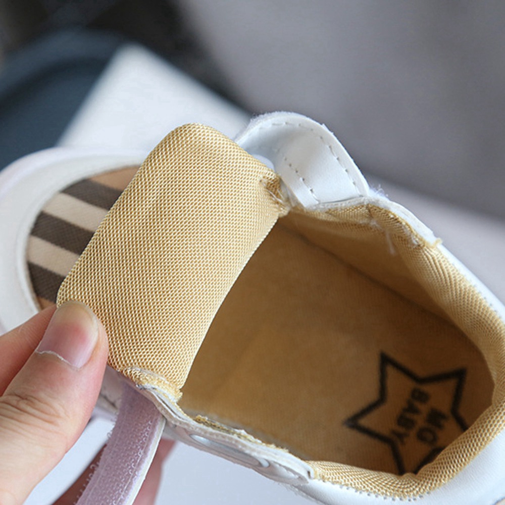 Giày Thể Thao Vải Họa Tiết Kẻ Sọc Thời Trang Hàn Quốc Cho Bé Trai