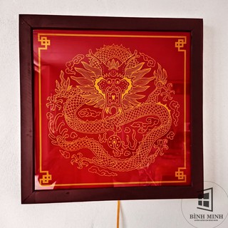 Tranh Rồng có đèn Led