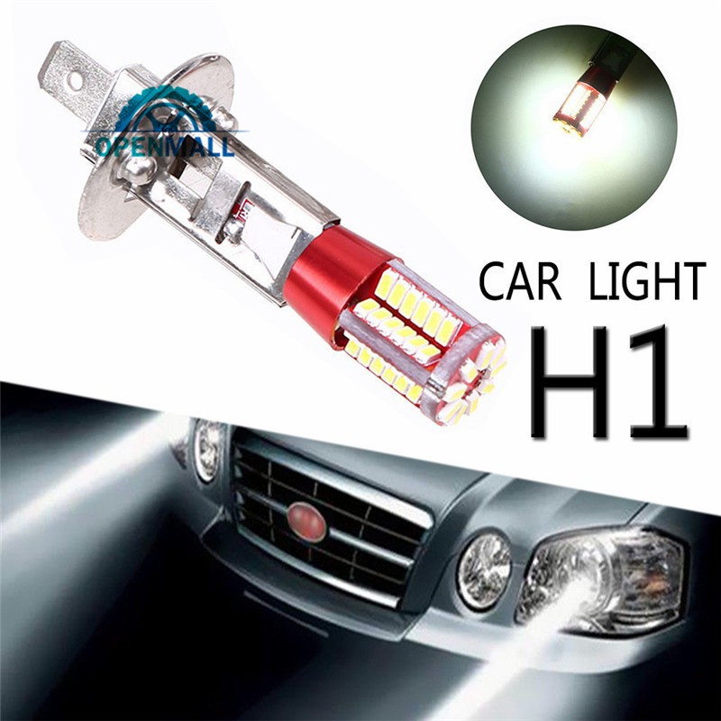 Đèn sương mù 4014 DC 57-smd LED H4 / 47 / H11 / H3 / H1 / 9006 12V 6000K chất lượng cao dành cho xe hơi