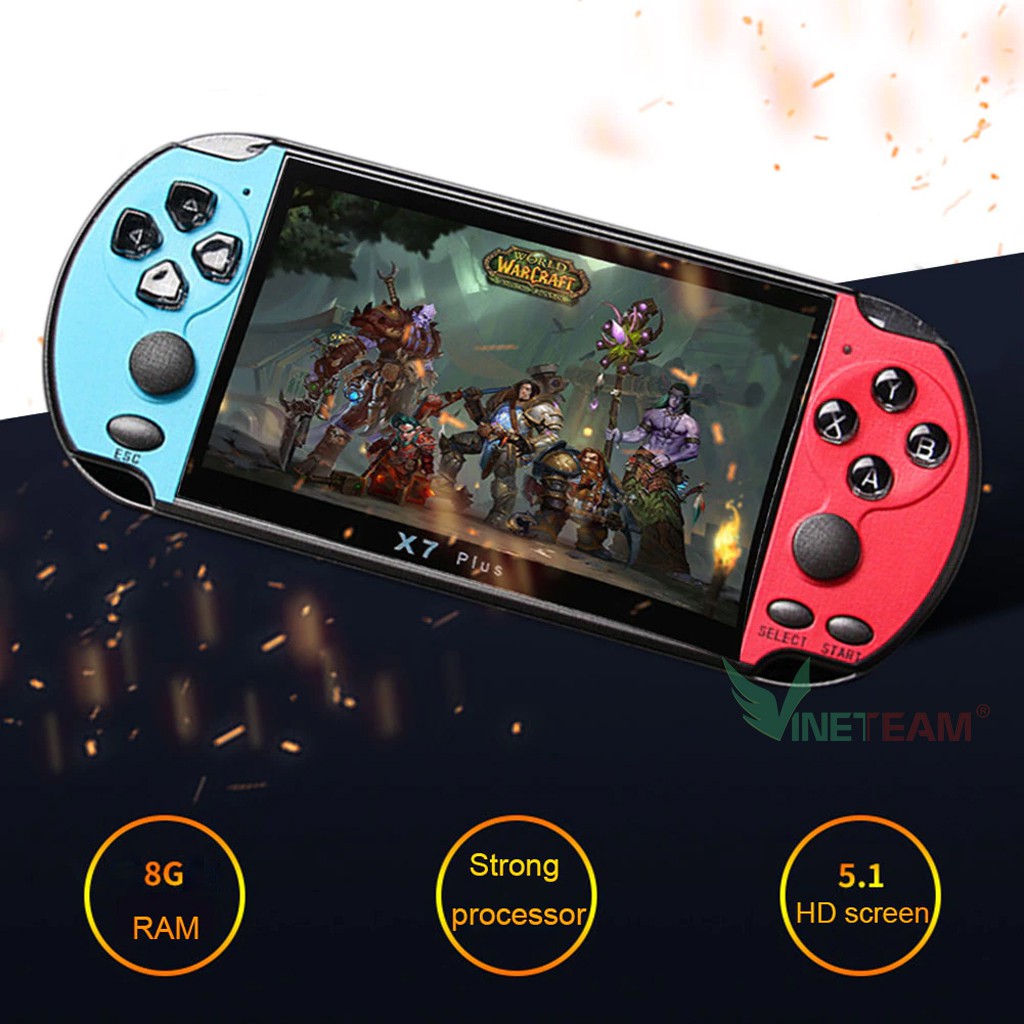 Máy chơi game cầm tay X7 màn hình 4.3 inch 8gb - 900 game , chơi game , xem phim , nghe nhạc , đọc sách -dc4551 | BigBuy360 - bigbuy360.vn