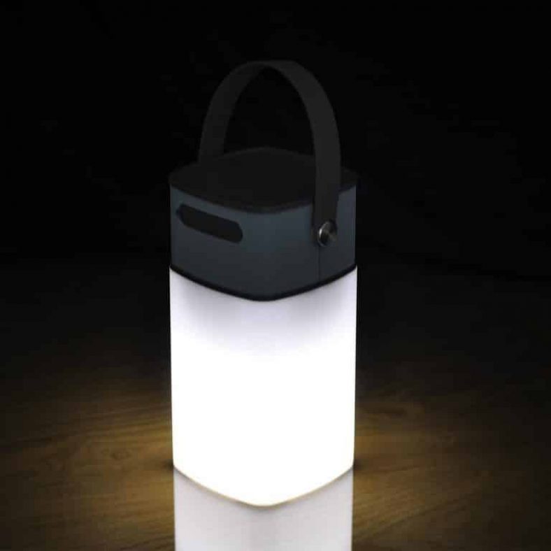 Loa Bluetooth IPX4, Tích Hợp Đèn LED, Màu Xám