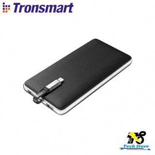 Pin sạc dự phòng Tronsmart Prime 10000mAh - Bọc da, liền cáp Lightning
