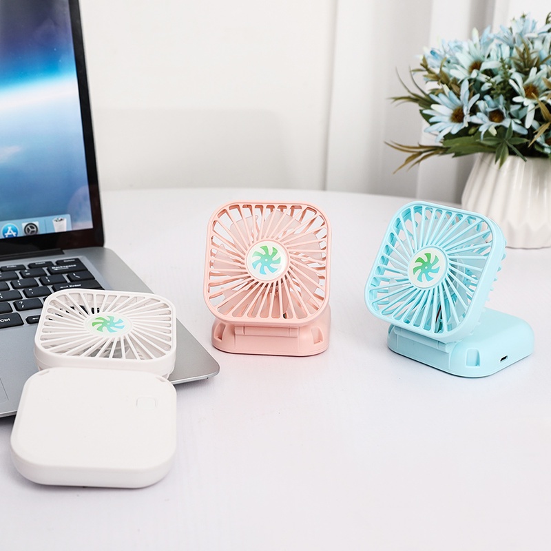 Quạt Xếp Mini Bỏ Túi Sáng Tạo Có Dây Đeo