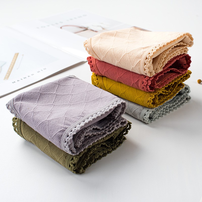 QUẦN LÓT COTTON VIỀN REN 6 MÀU VANVENE LÓT MAY CHỐNG HẰN VIỀN KIỂU MỚI CHẤT LIỆU COTTON MỀM MỊN CO GIÃN THÔNG KHÍ Q257 | BigBuy360 - bigbuy360.vn