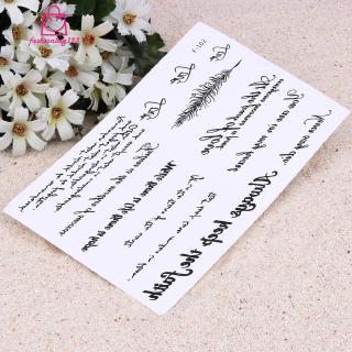 Nhãn dán hình xăm chống nước tạm thời họa tiết câu chữ sành điệu