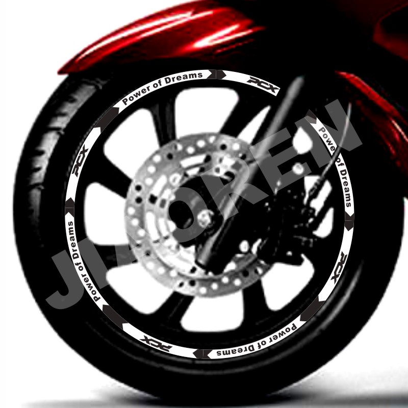 1 Set sticker Vinyl Phản Quang Dán Mâm Xe Mô Tô honda pcx 150 160 13 inch 14 inch