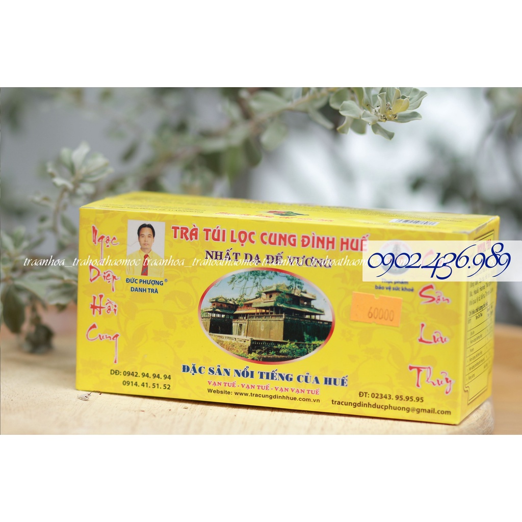 Trà Cung Đình Huế Túi Lọc Hiệu Đức Phượng. FREESHIP. Mua 10 Hộp Tặng 1 Hộp