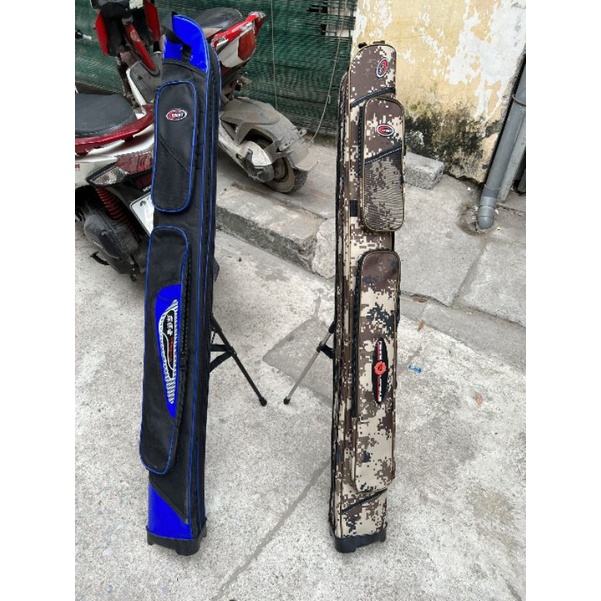 bao đựng cần 2 ngăn có chân chống dài 1m25. chất liệu tốt kiểu dáng đẹp. có dây đeo tiện lợi