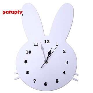 Đồng hồ gắn tường hình đầu thỏ ngộ nghĩnh