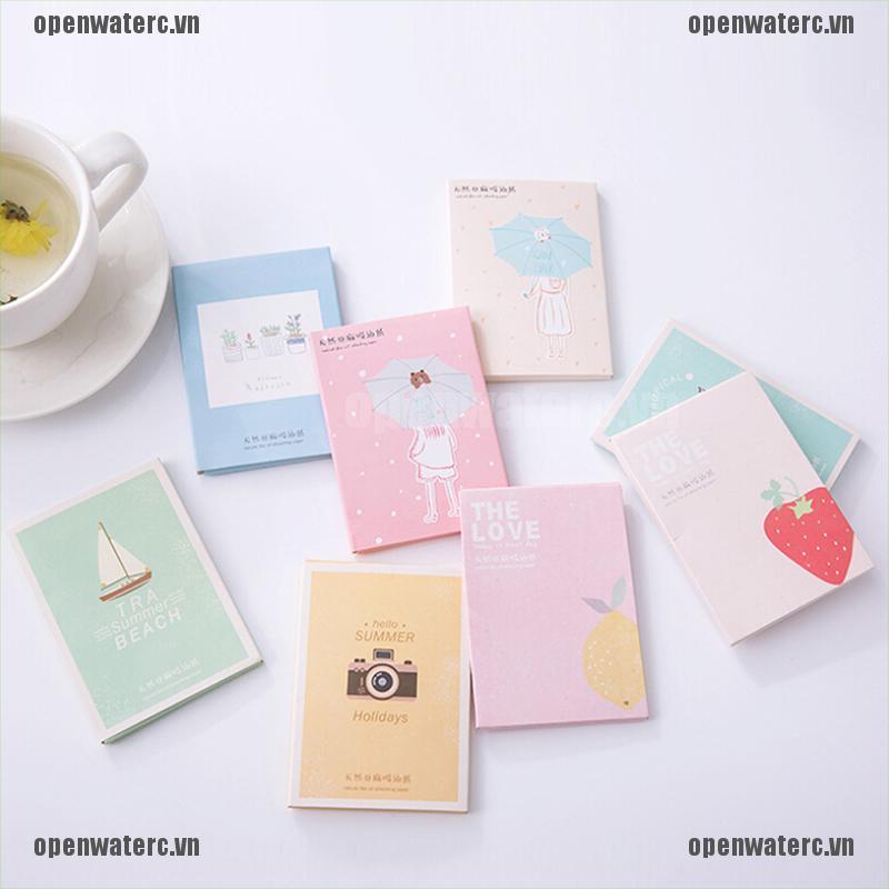 [Hàng mới về] 50 Giấy thấm dầu họa tiết hoạt hình dễ thương phong cách Hàn Quốc